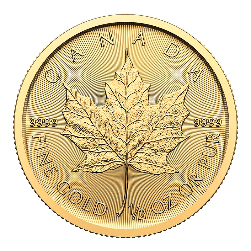Image pour Pièce Feuille d’érable en or de 1/2 oz (2024) à partir de Métaux précieux TD